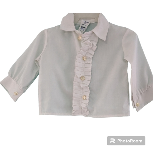 Childrens Place Butterfly Tutu and R. GEE White Long Sleeve Ruffle Shirt. - Picture 4 of 8